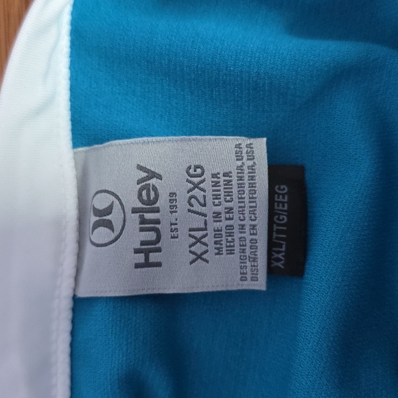Hurley Teal and White Women's One Piece Swimsuit - Picture 4 of 5